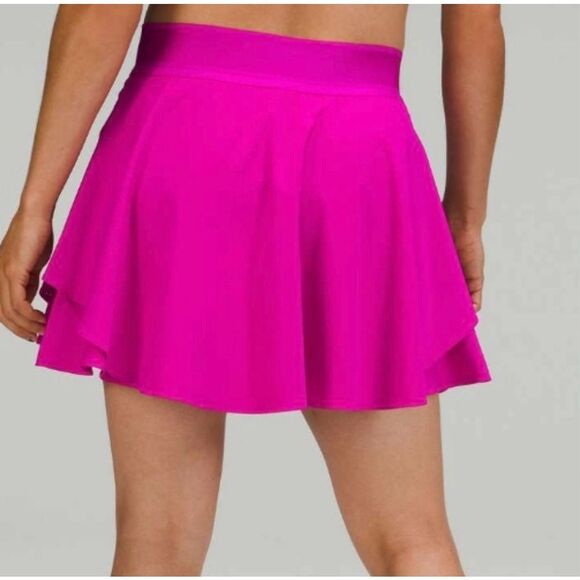 Lululemon Court Rival Perforated HR Skirt Long Size 4‎ Purple Highlight - Picture 3 of 9